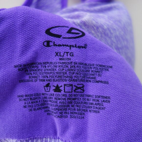 Champion C9 Seamless Racerback Sports Bra in Purple (XL) NWOT! - Picture 5 of 5